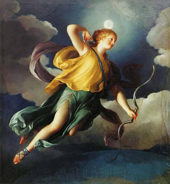 Anton Raphael Mengs Diana as Personification of the Night by Anton Raphael Mengs. Germany oil painting art